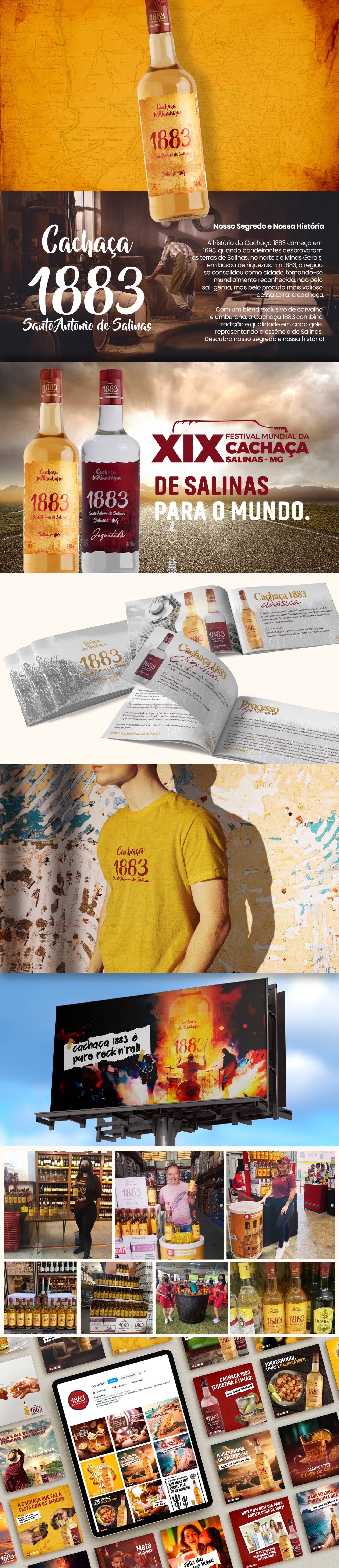 Cachaça 1883 — Branding para uma cachaça centenária